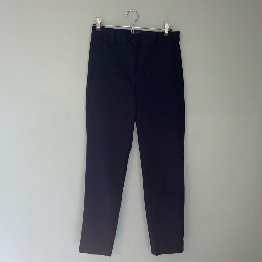 J. Crew High-rise Cameron black suit pants